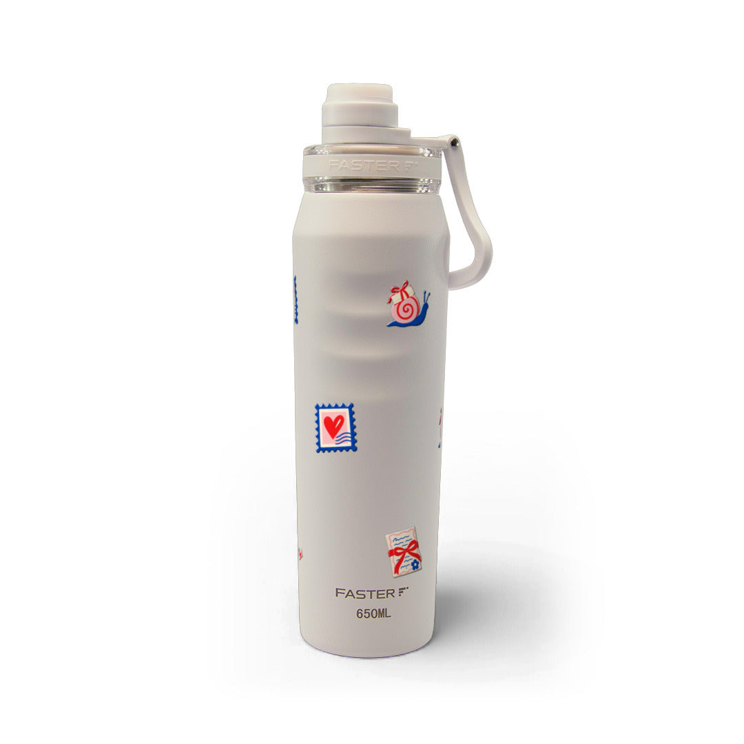 Garrafa Térmica Faster Oásis 650ml Clube das Cartas Areia