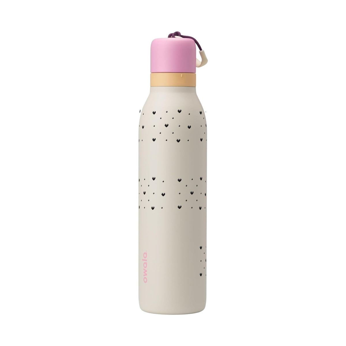Garrafa Térmica Owala Twist 710ml Corações Preta Daybreak