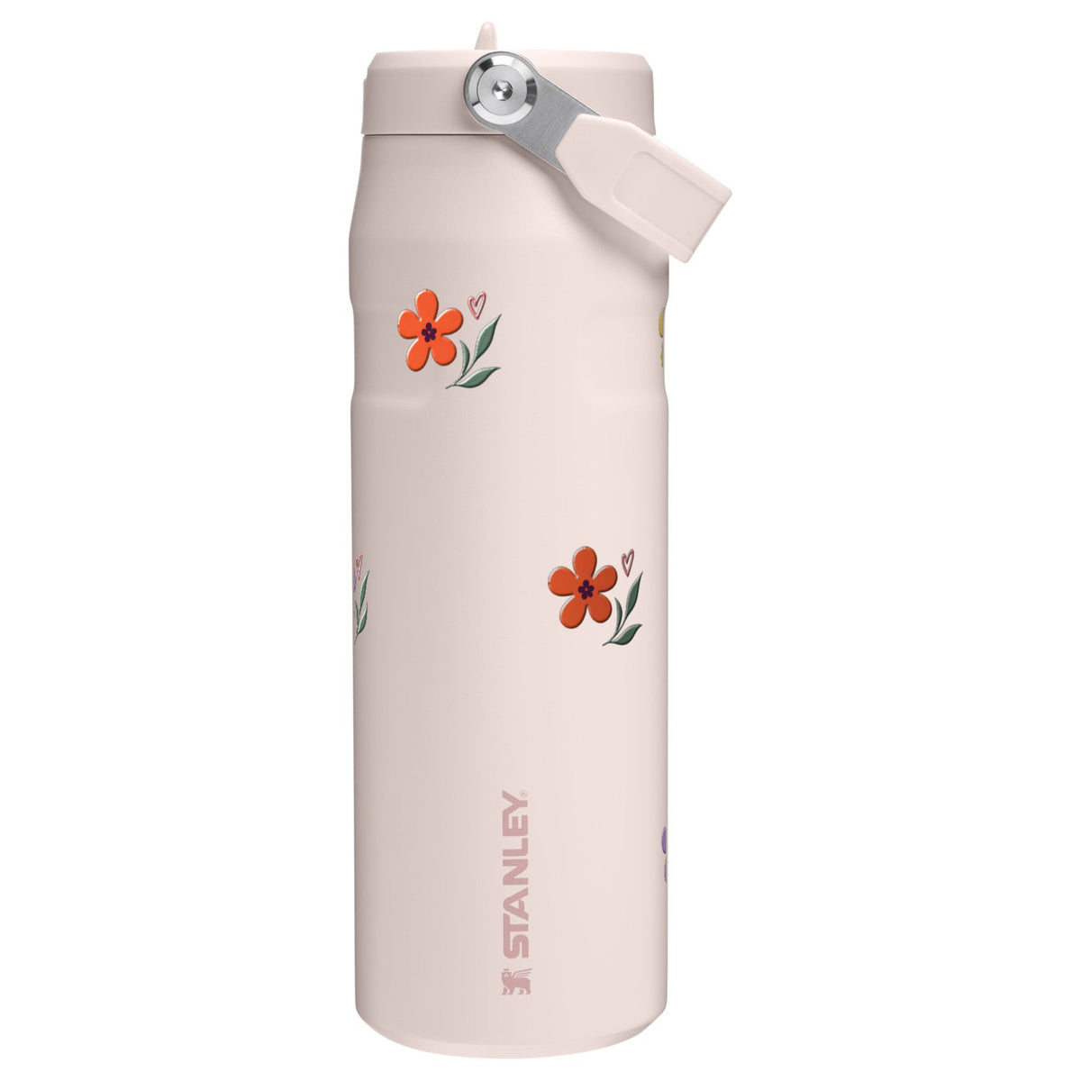 Garrafa Térmica Stanley Aerolight Flip Straw 710ml Floral Club Rose Quartz