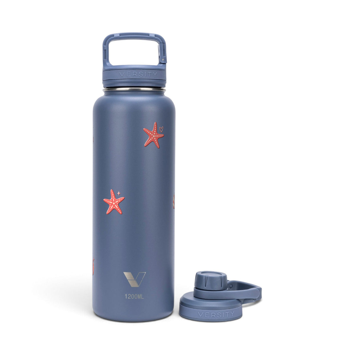 Garrafa Térmica Versity ColdKeeper 1200ml Ocean Blush Azul, frente