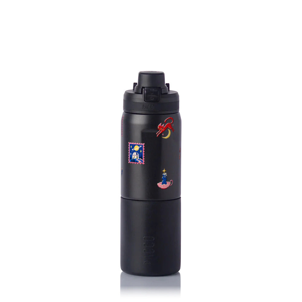 Garrafa Térmica PACCO Nexa 600ml After Hours PRETO, frente