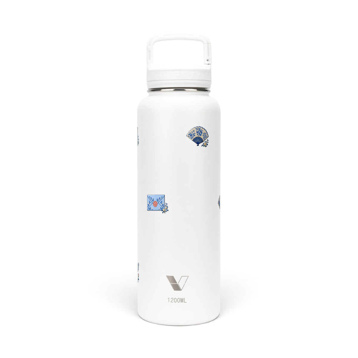 Garrafa Térmica Versity ColdKeeper 1200ml Porcelana Azul Branca, frente
