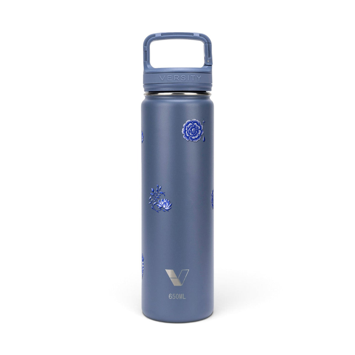 Garrafa Térmica Versity ColdKeeper 650ml Porcelana de Coalas Azul, frente