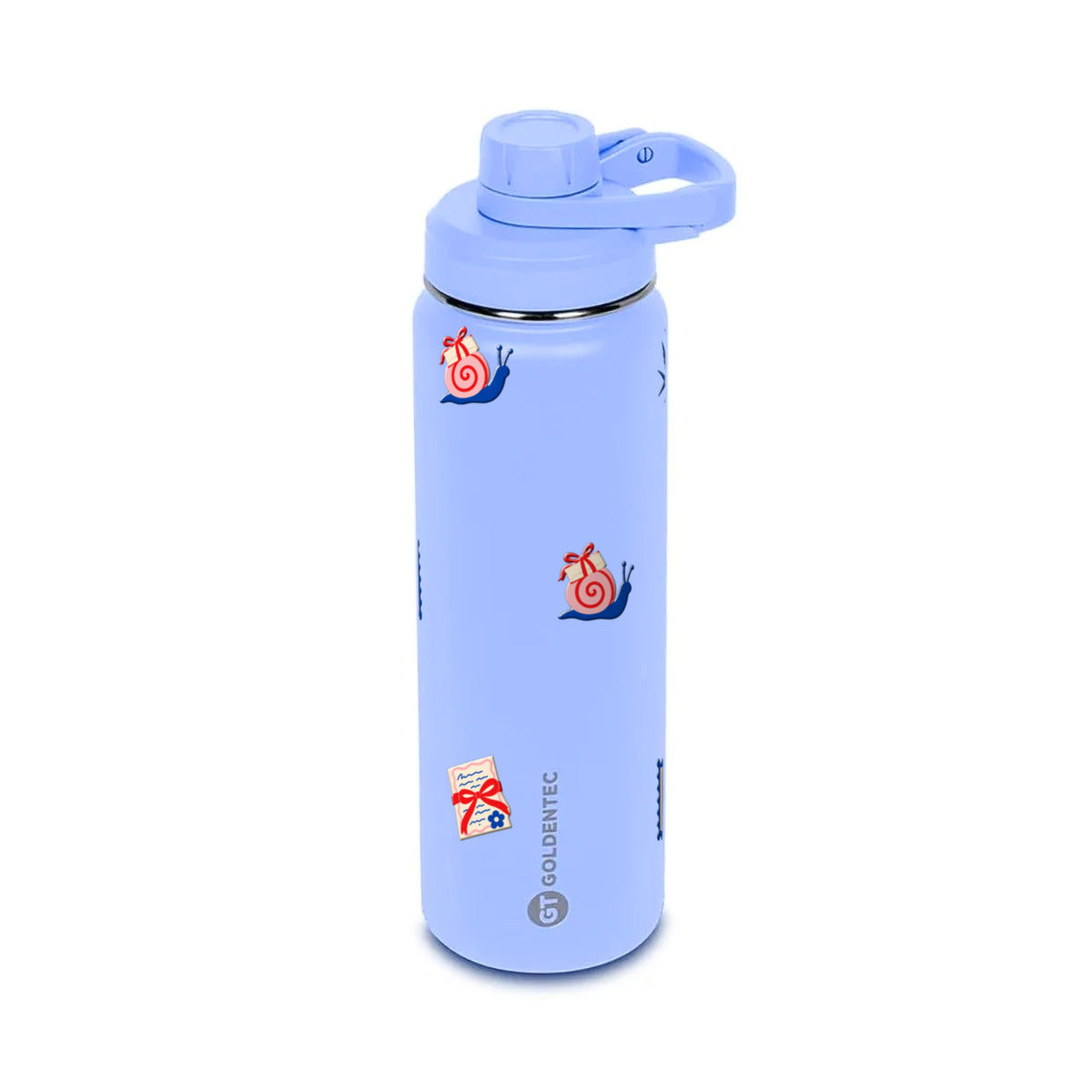 Garrafa Térmica Goldentec 750ml Clube das Cartas Lavanda, frente