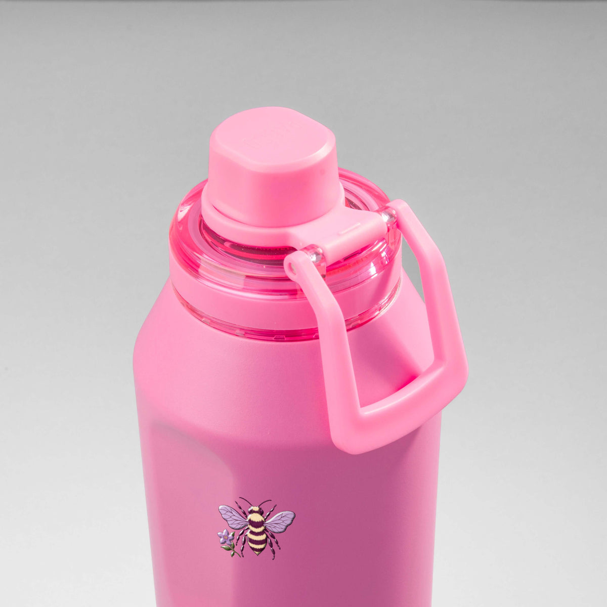 Garrafa Térmica PACCO Vyta 1200ml Lavanda Botânica Chiclete, vista de cima