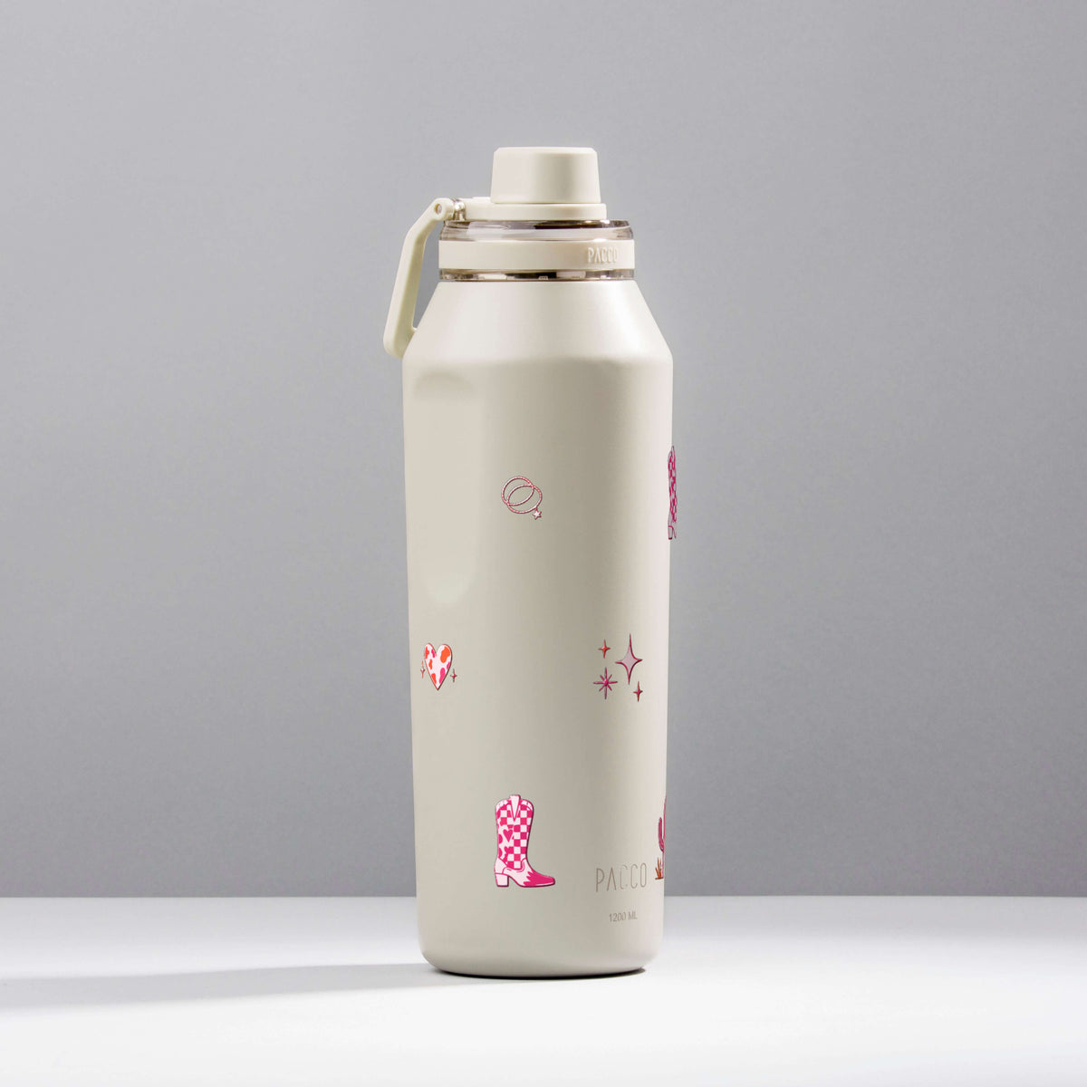 Garrafa Térmica PACCO Vyta 1200ml Country Rosa Creme, foto de estúdio