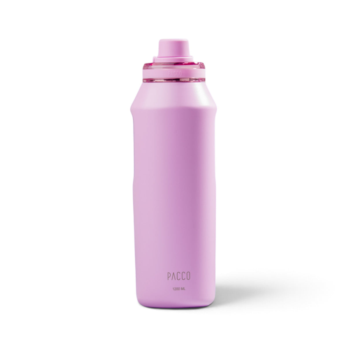 Garrafa Térmica PACCO Vyta 1200 ml Lilás, vista frontal com tampa fechada