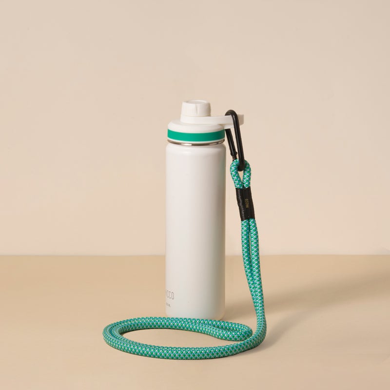 Garrafa com Alça Clipper Pacco em corda naval resistente para transporte seguro, prático e com estilo.