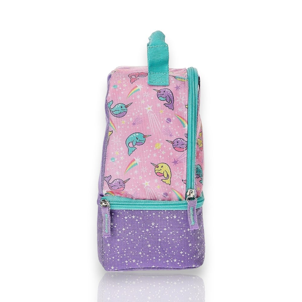 Bolsa Térmica Thermos - Narvals com isolamento térmico ideal para lancheira infantil, design colorido e livre de PVC.