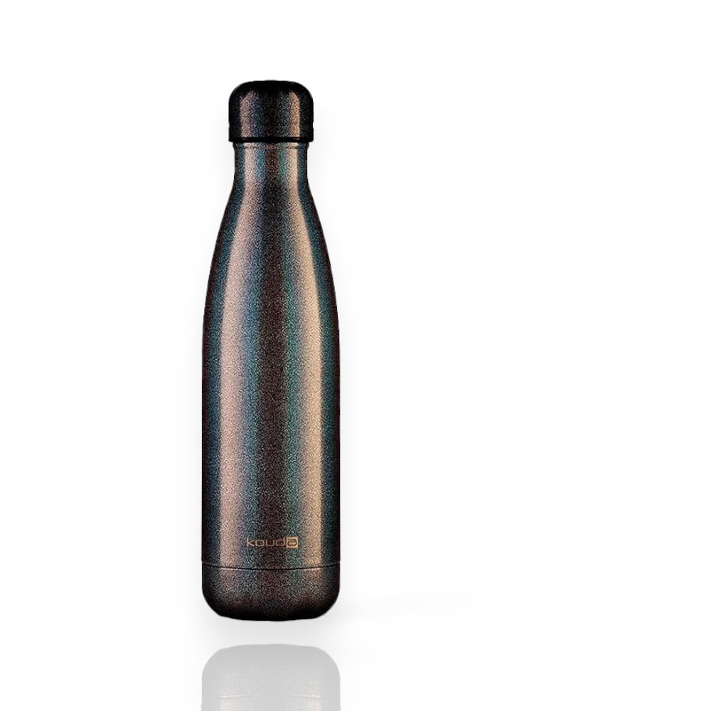 Garrafa Térmica Kouda Grey Glow - 500ml com design funcional, segura e ecológica, livre de BPA, em aço inoxidável 18/8, tampa resistente.