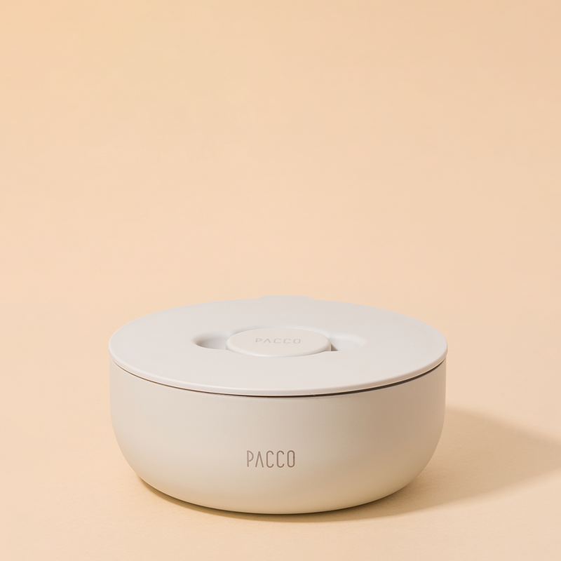 Alt Tag: Fresh Bowl PACCO - 950ml em cor clara, ideal para refeições saudáveis com isolamento térmico avançado e design moderno.