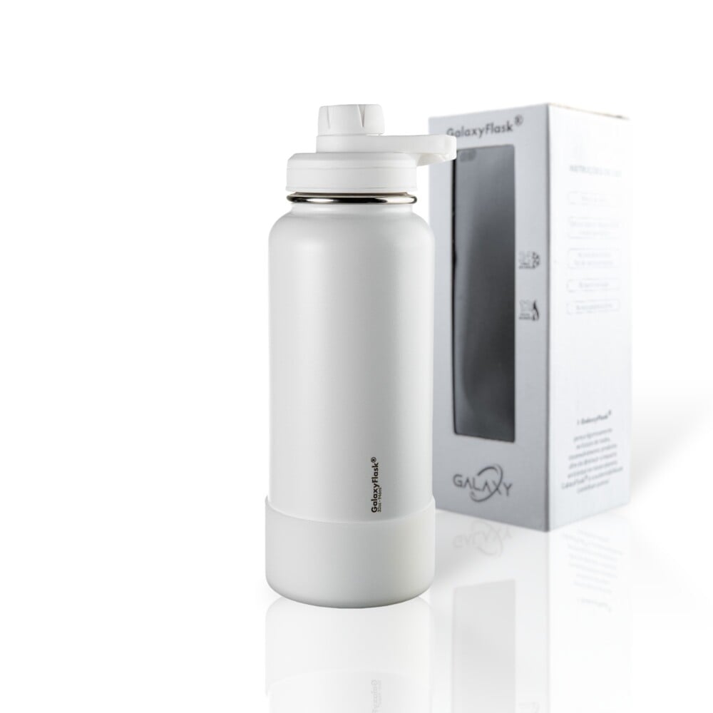 Garrafa Térmica GalaxyFlask® 946ml - Alça Fixa com alta eficiência térmica e tampa Spout Lid, ideal para manter bebidas quentes e frias.