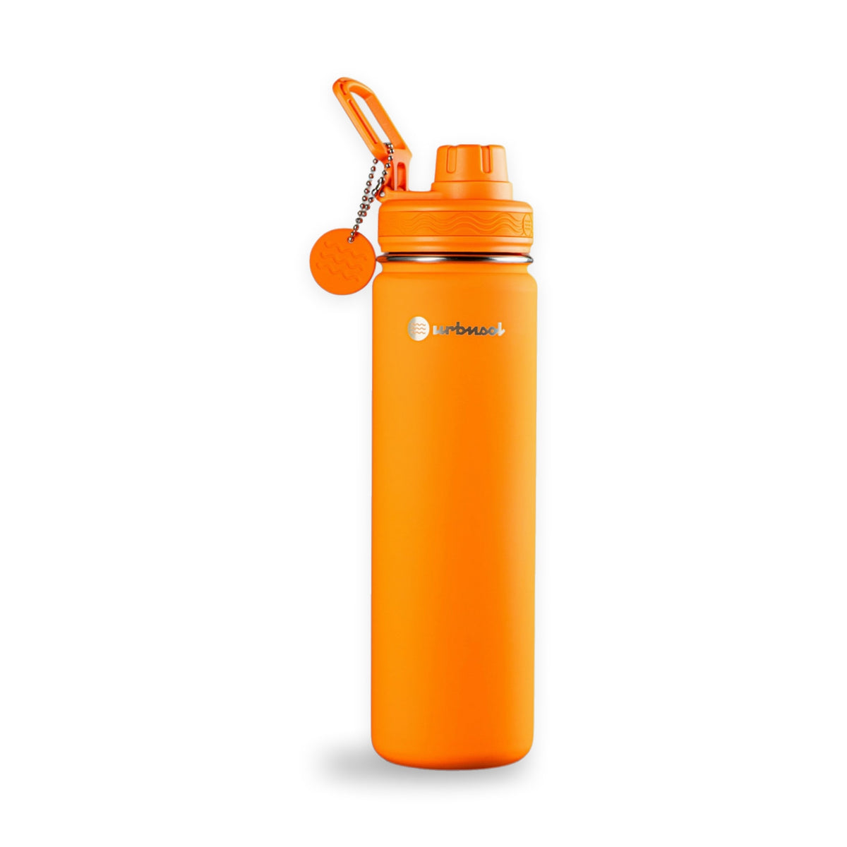 Garrafa Térmica Urbnsol 650ml - Core e Waves na cor Orange