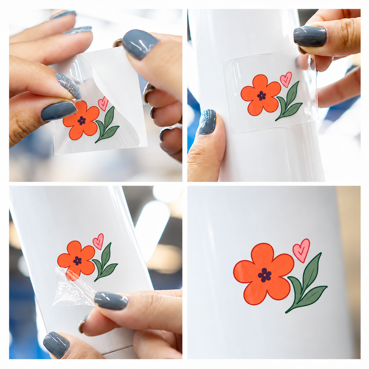 Cartela de Stickers UV DTF com Verniz