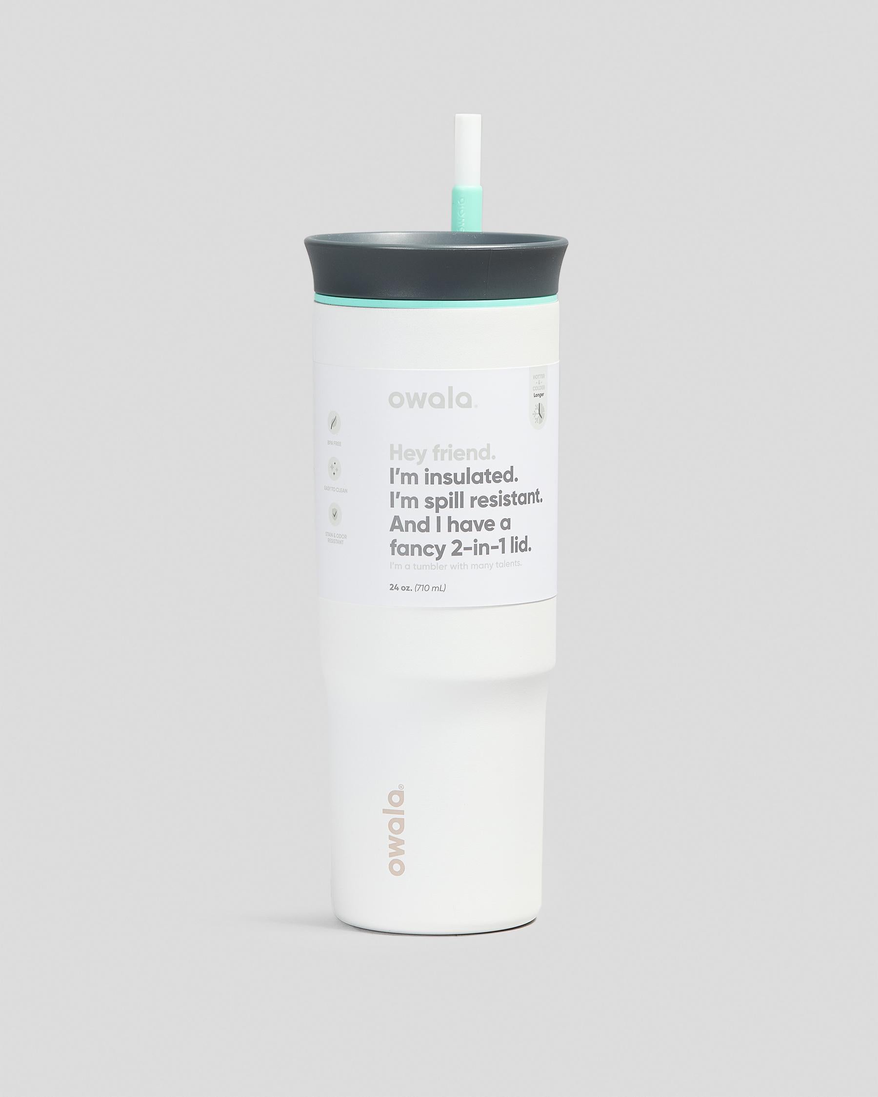 Copo Tumbler Térmico Owala - 710ml | 24oz com design inteligente e isolamento a vácuo para bebidas geladas ou quentes.
