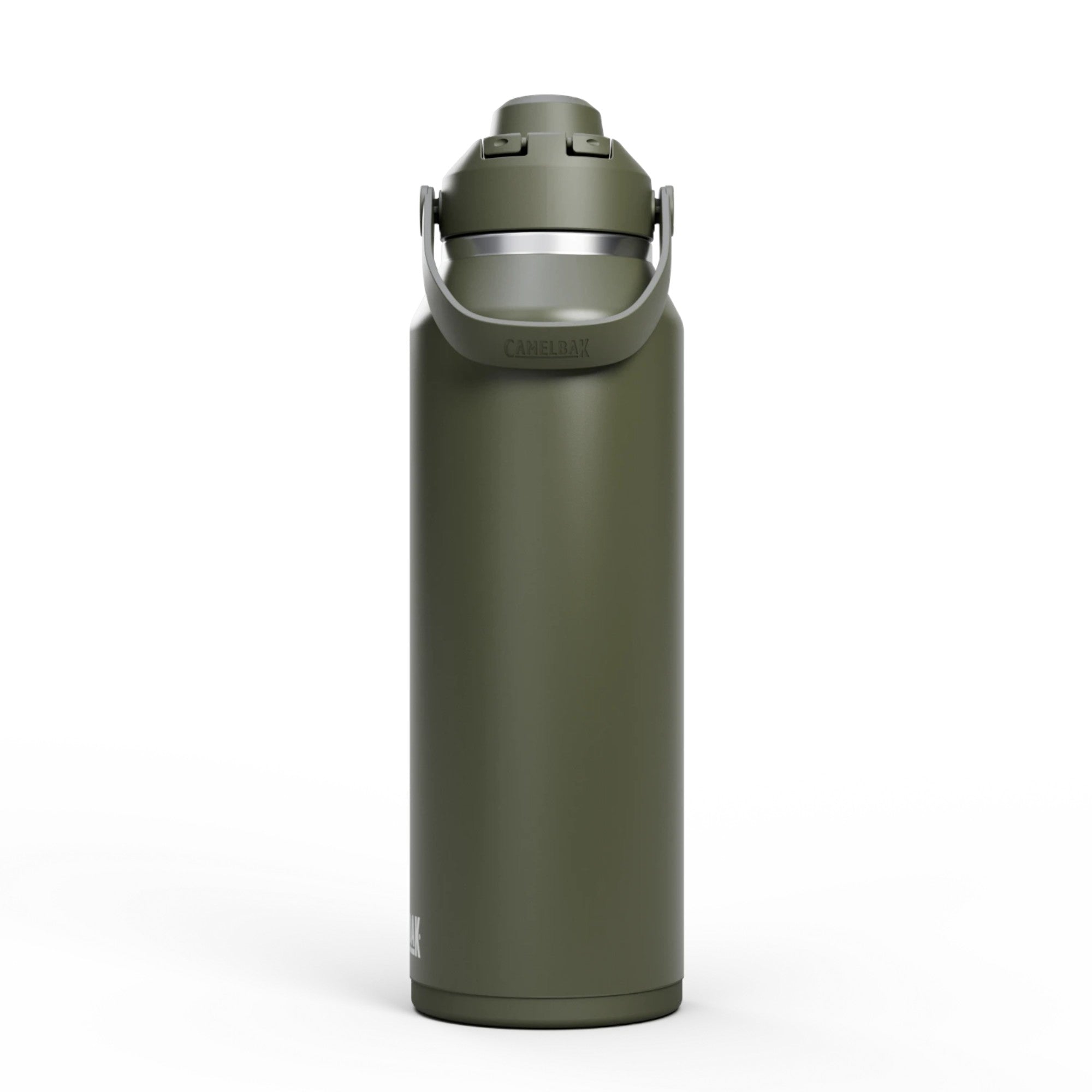 Garrafa Térmica Thrive Camelbak 1,18L em cor verde, ideal para atividades externas e hidratação esportiva.
