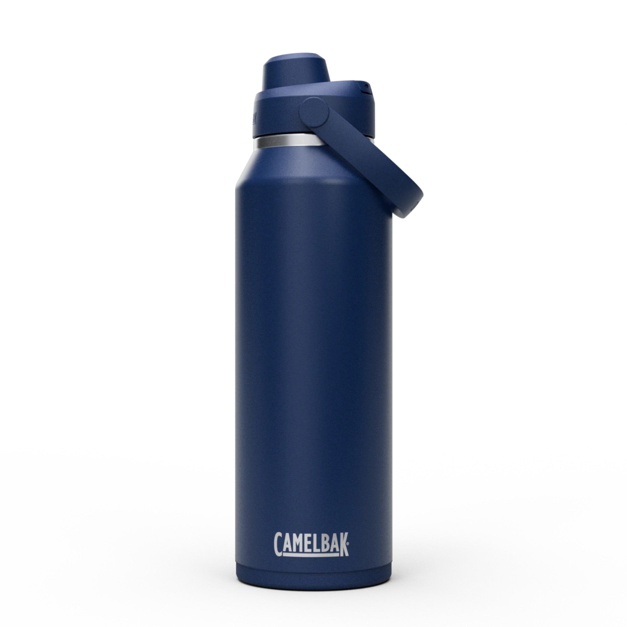 Garrafa Térmica Thrive Camelbak 1,18L em cor azul, ideal para hidratação em atividades outdoor.