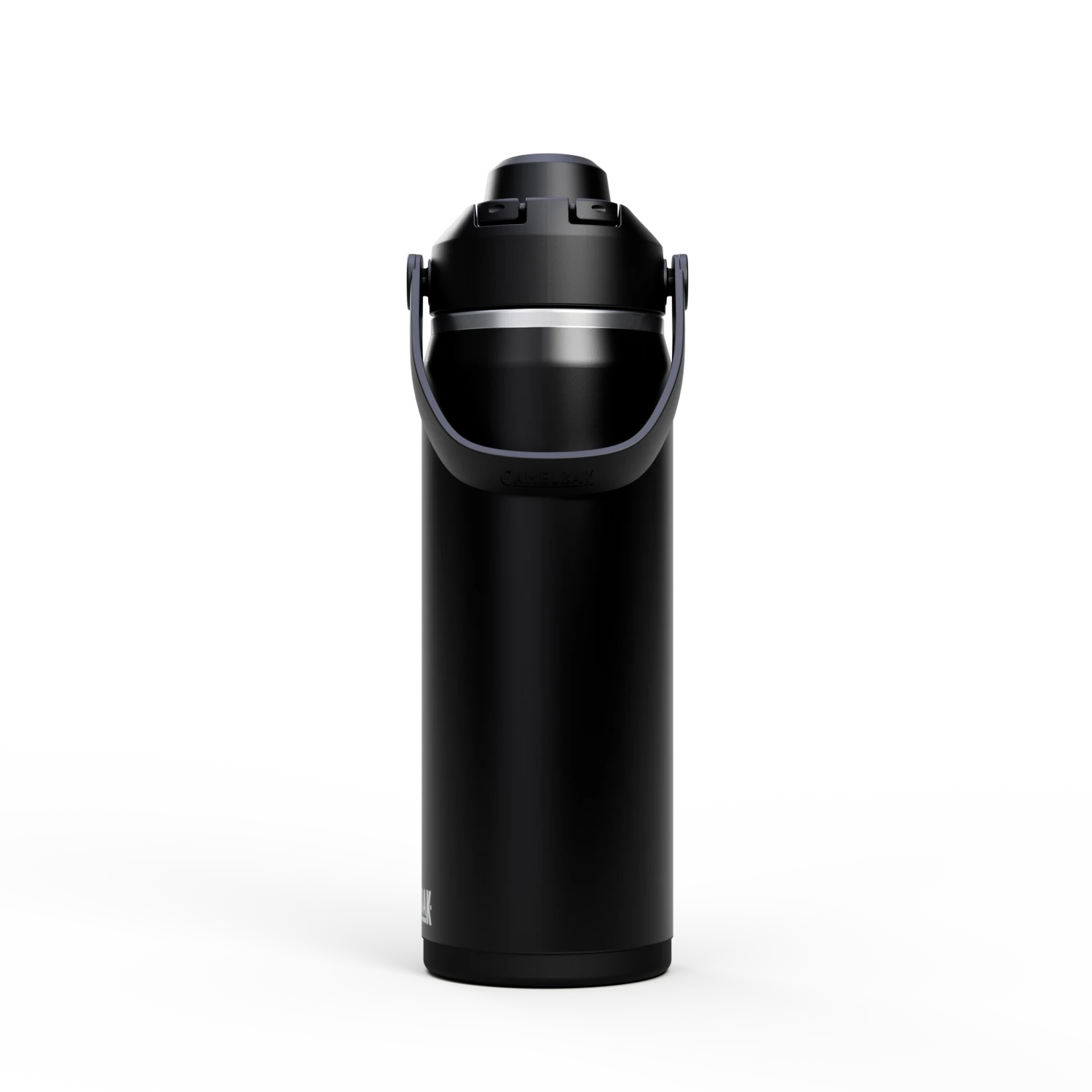 Garrafa Térmica Camelbak Thrive Chug 590ml em preto com design moderno e prático para hidratação diária.