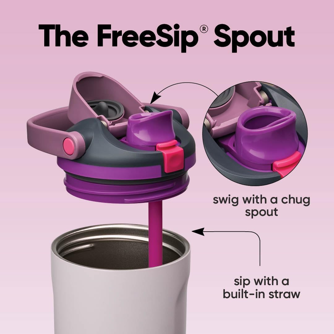 Garrafa Térmica Owala FreeSip Sway - 887ml com bico FreeSip, permitindo beber com canudo ou bico de chug.