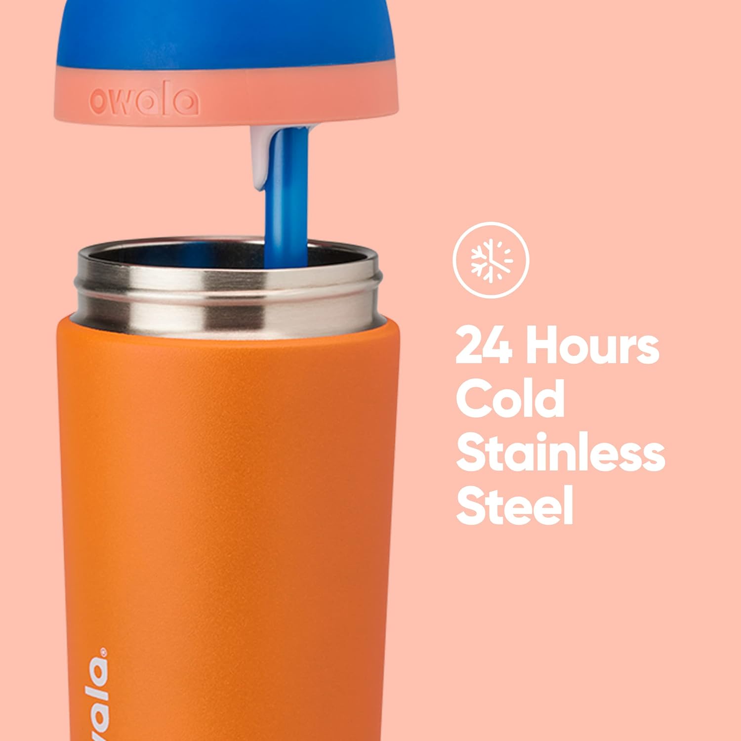 Garrafa Owala Flip Infantil Stainless Steel Termica | 14oz | 410ml com bico FreeSip e design vibrante.