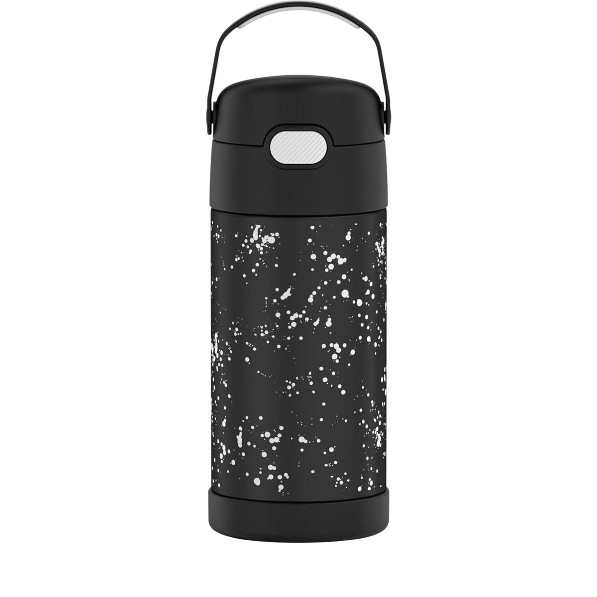 Garrafa Térmica Funtainer Thermos - 355ml com isolamento a vácuo e alça dobrável, ideal para manter bebidas geladas por 12 horas.