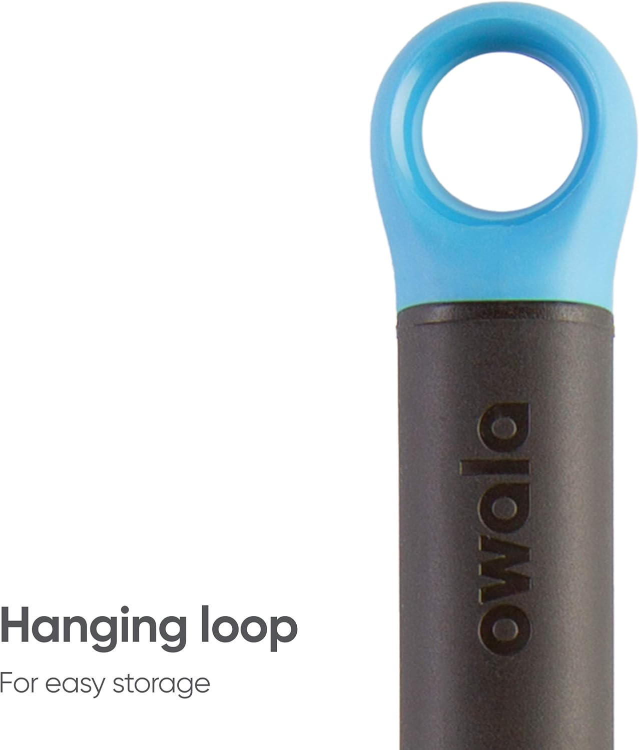 Escova para Limpeza Owala 2 em 1 - Smokey Brush com alça para pendurar, destacando praticidade e design inteligente.