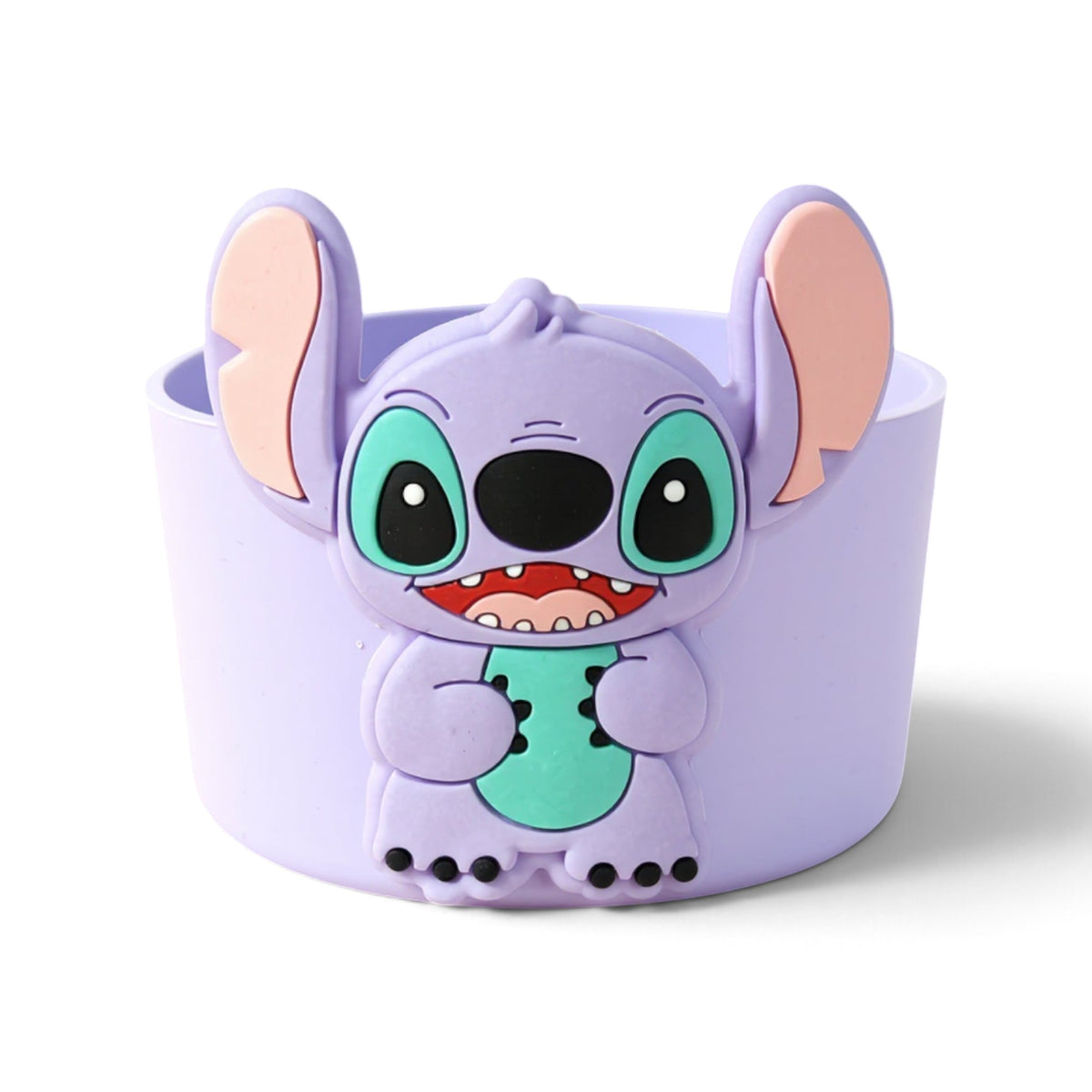 Capa de Silicone Médio - Variados 3D com design divertido de personagem para copos e garrafas, protege e prolonga a vida útil.