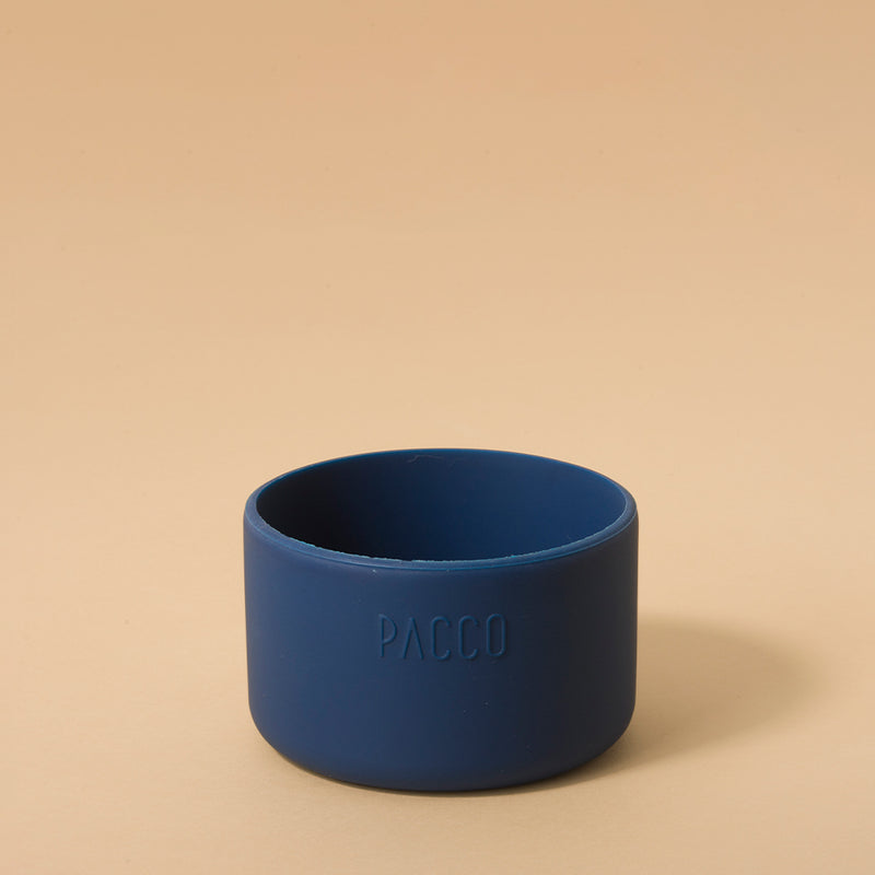 Capa de Silicone PACCO Hydra Base Grande azul para proteção de garrafas Hydra V2 e V3, oferecendo segurança e estilo sustentável.