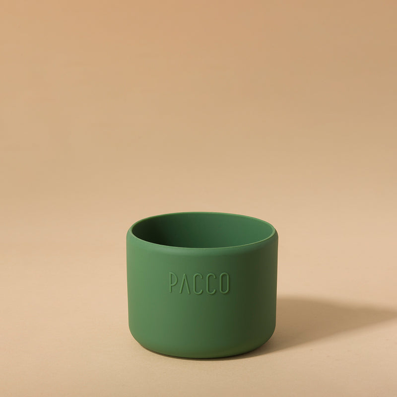 Capa de Silicone PACCO Hydra Base PEQUENO verde para garrafa, proteção e estilo em silicone premium.