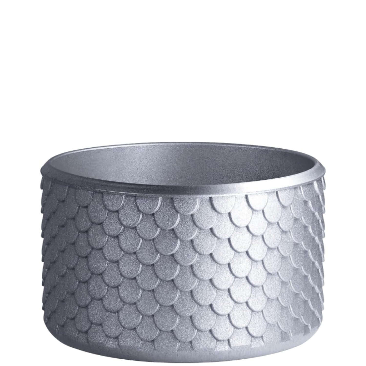 Capa de Silicone Sereia - Tamanho Original em design iridescente, protegendo a base de copos contra riscos e impactos leves.