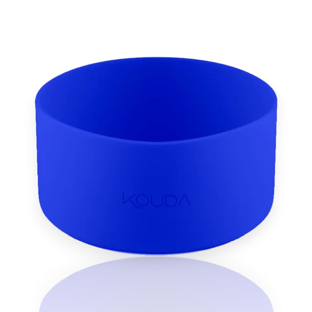 Capa de Silicone Kouda – Ladakh G em azul, compatível com Garrafa Ladakh 960ml, feita de silicone, medidas 5x7cm.
