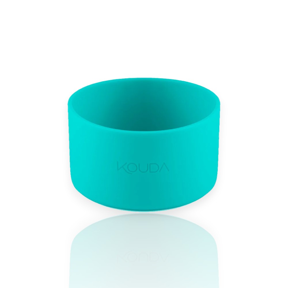 Capa de Silicone Kouda – Ladakh e Martial P. protetor de garrafa verde em silicone para evitar arranhões e oferecer aderência.