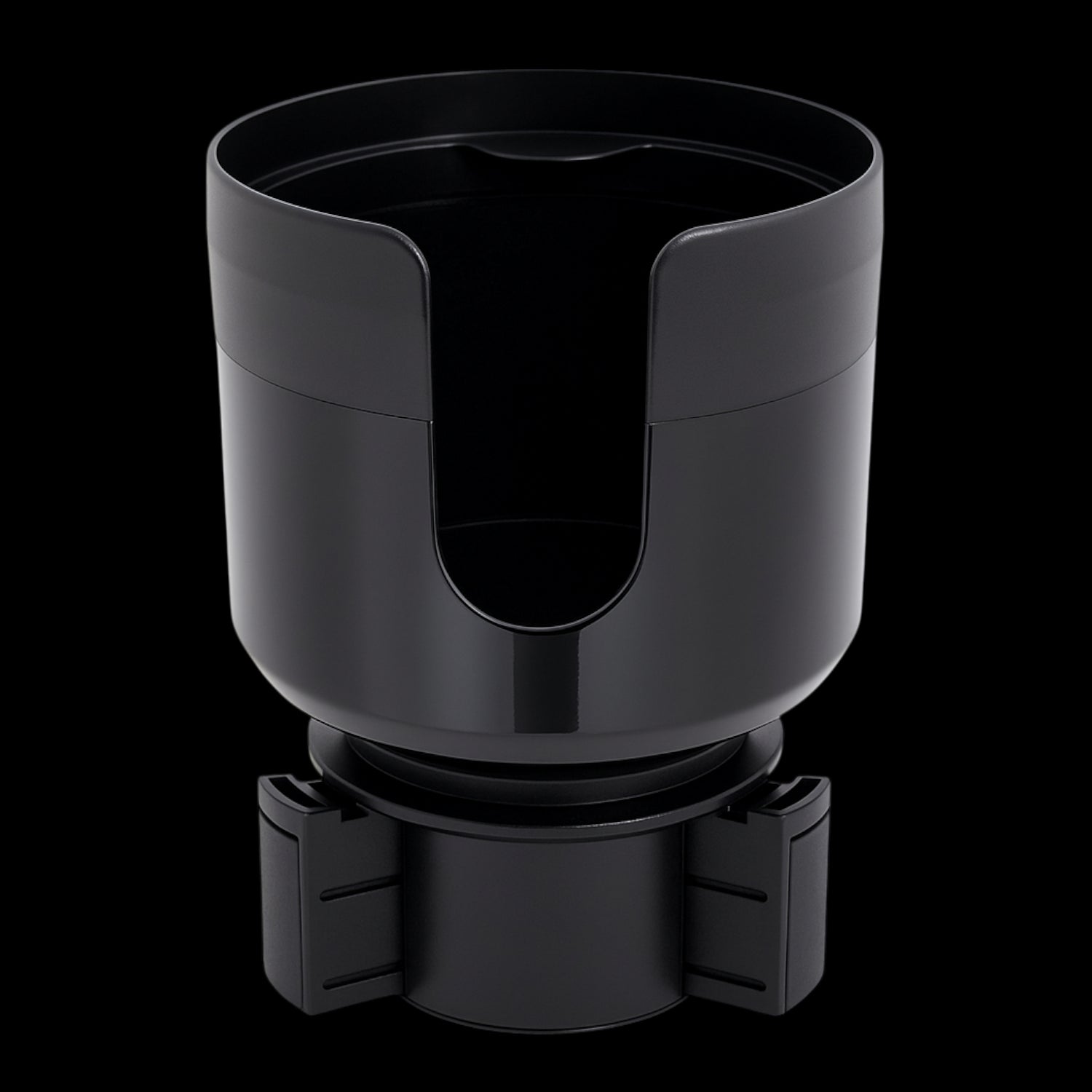 Car Cup Holder - Suporte para Carro preto universal ajustável para copos e garrafas, ideal para porta-copos de diferentes tamanhos.