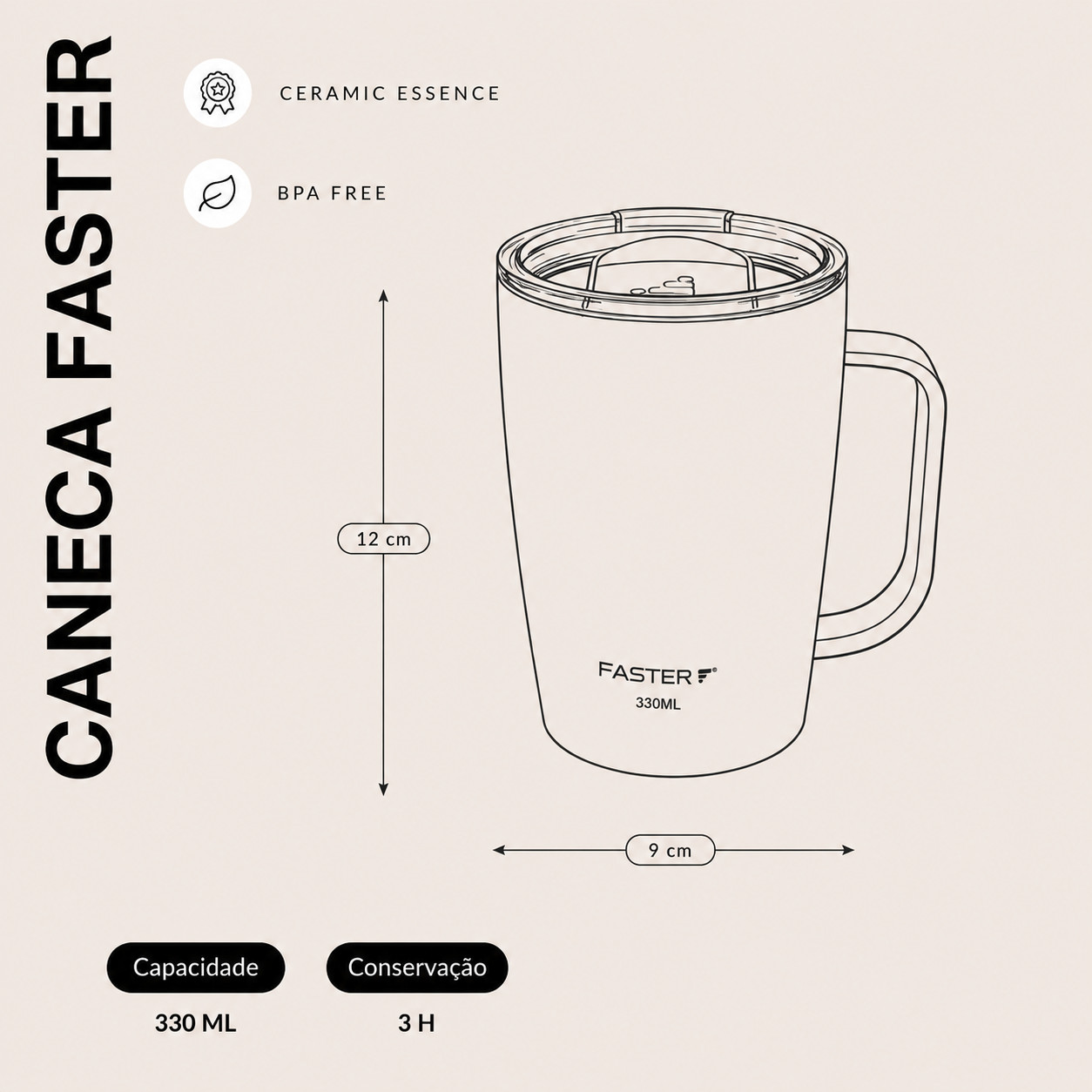 Caneca Relax 330ML FASTER