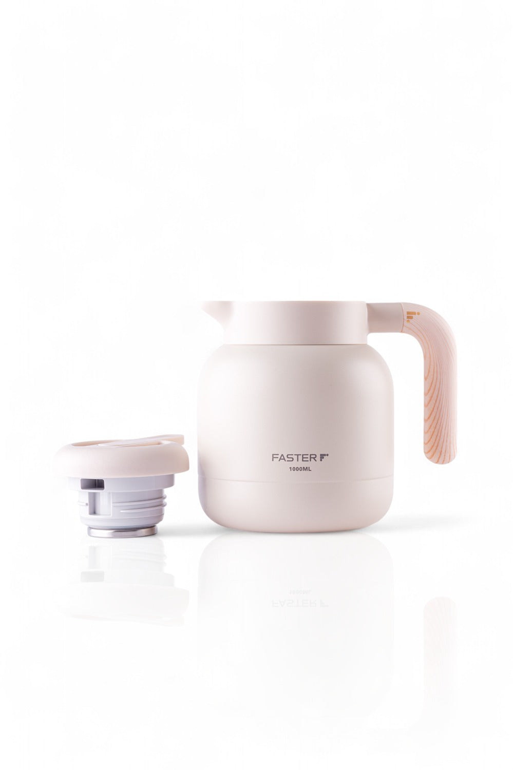 Garrafa de Café Expresso Faster - 1000ml em aço inox, com isolamento a vácuo, perfeita para manter café quente por até 6 horas.