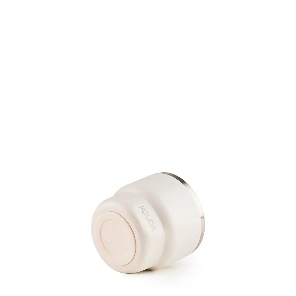 Copo Térmico Kouda Egeu 150ml branco, ideal para espresso