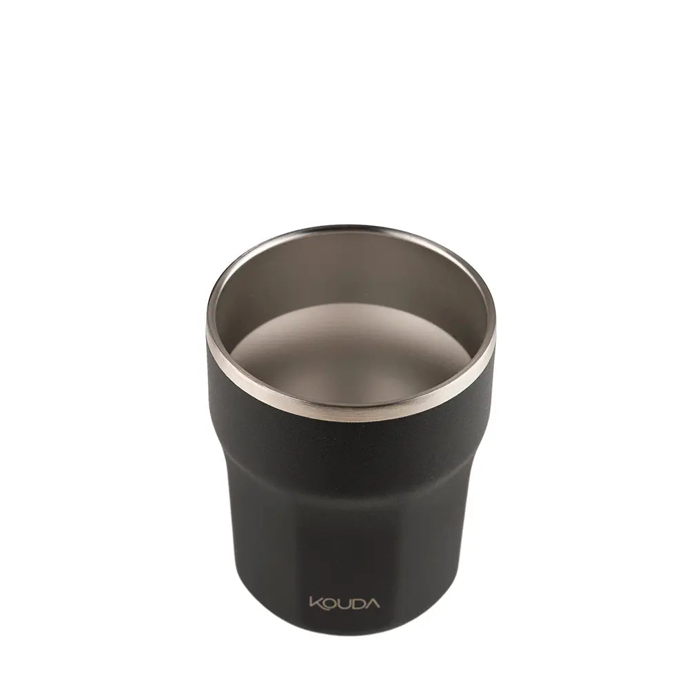 Copo Térmico Kouda Egeu 270ml com design compacto e eficiente para conservar café, ideal para casa ou escritório.