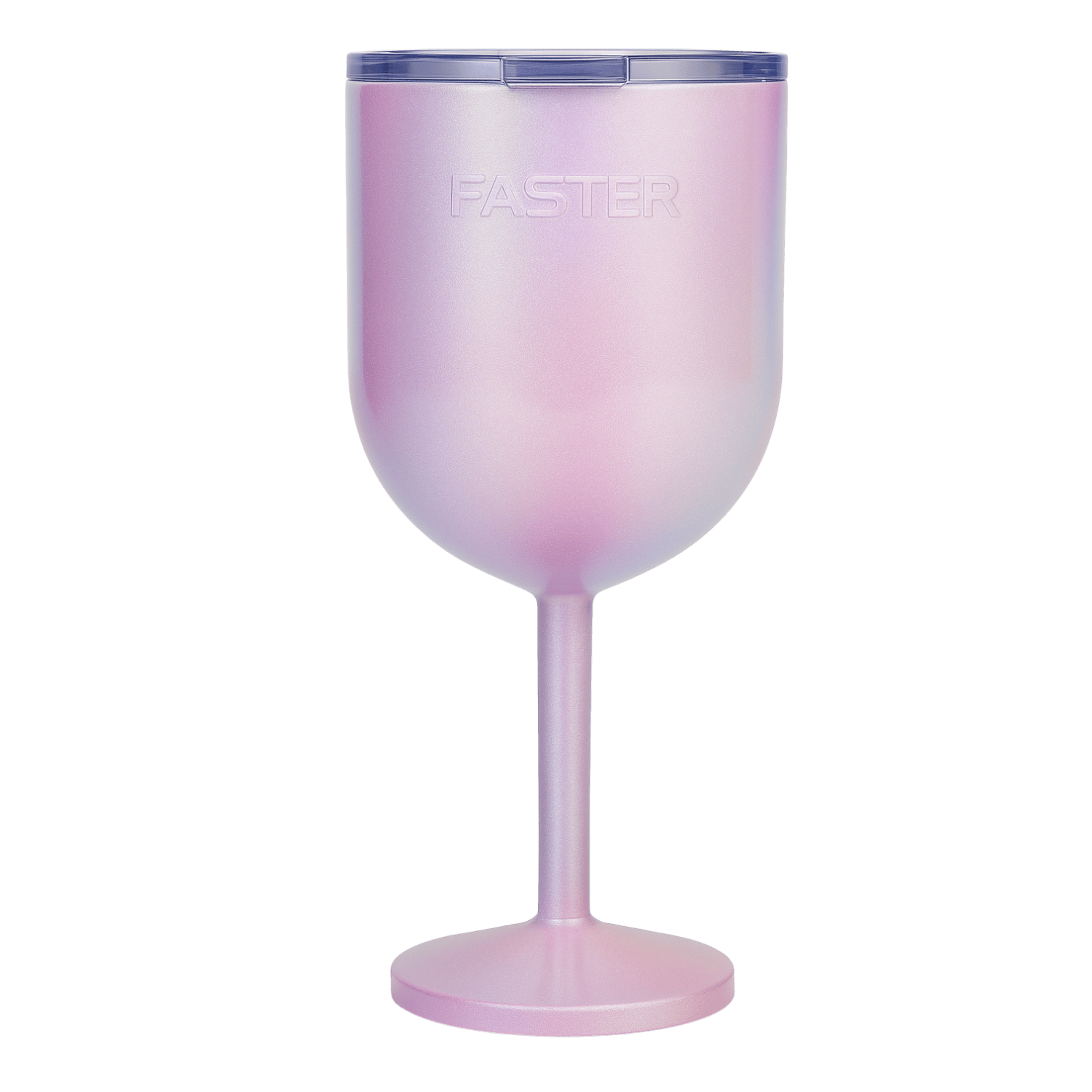 Taça Térmica para drinks Faster - 500ml em aço inoxidável rosa, mantém bebidas frias por até 4 horas, ideal para festas.