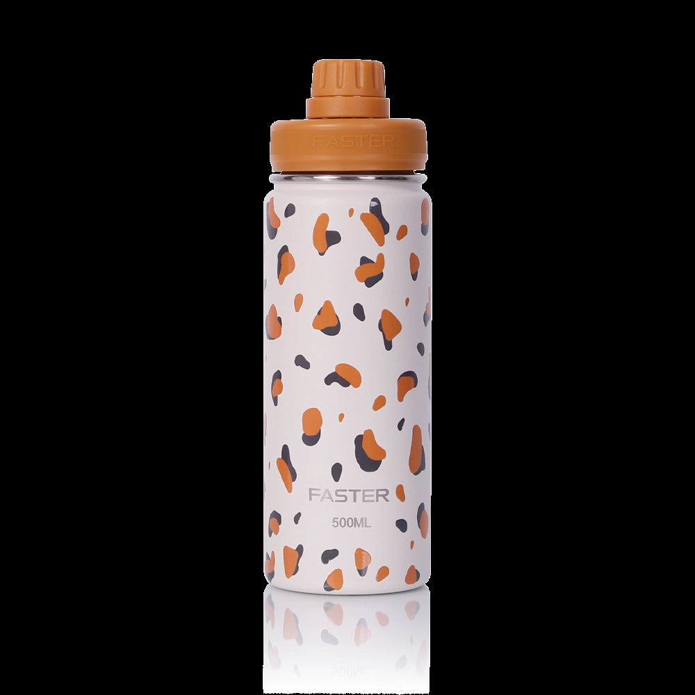 Garrafa Térmica Faster - 500ml com design moderno e capacidade de 500ml, ideal para academia e viagens, garantindo sustentabilidade.