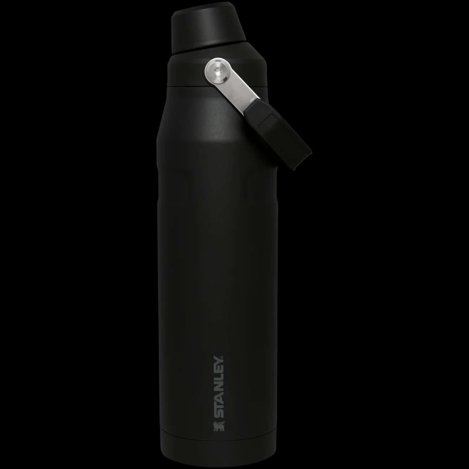 Garrafa Térmica Stanley Aerolight™ Fast Flow - 1,1L em preto, leve e resistente, ideal para atividades diárias e viagens.