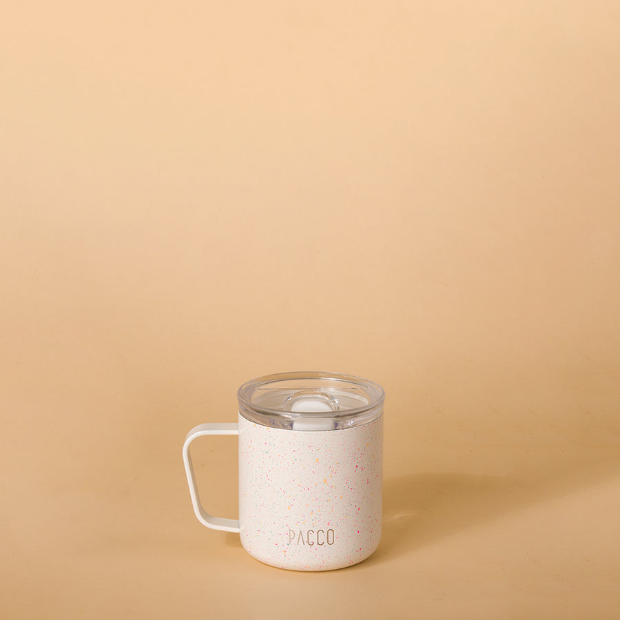 Caneca PACCO Fokus 295ml com revestimento cerâmico PURETASTE, design elegante e resistência para café, chá ou chocolate quente.