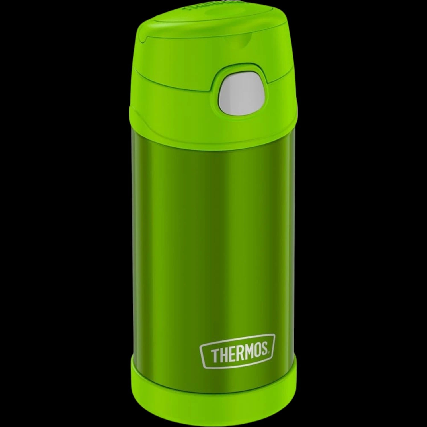 Garrafa Térmica Funtainer Thermos - 355ml verde para crianças, 12h frio, seguro, durável, isolamento Thermos™, sem vazamentos.