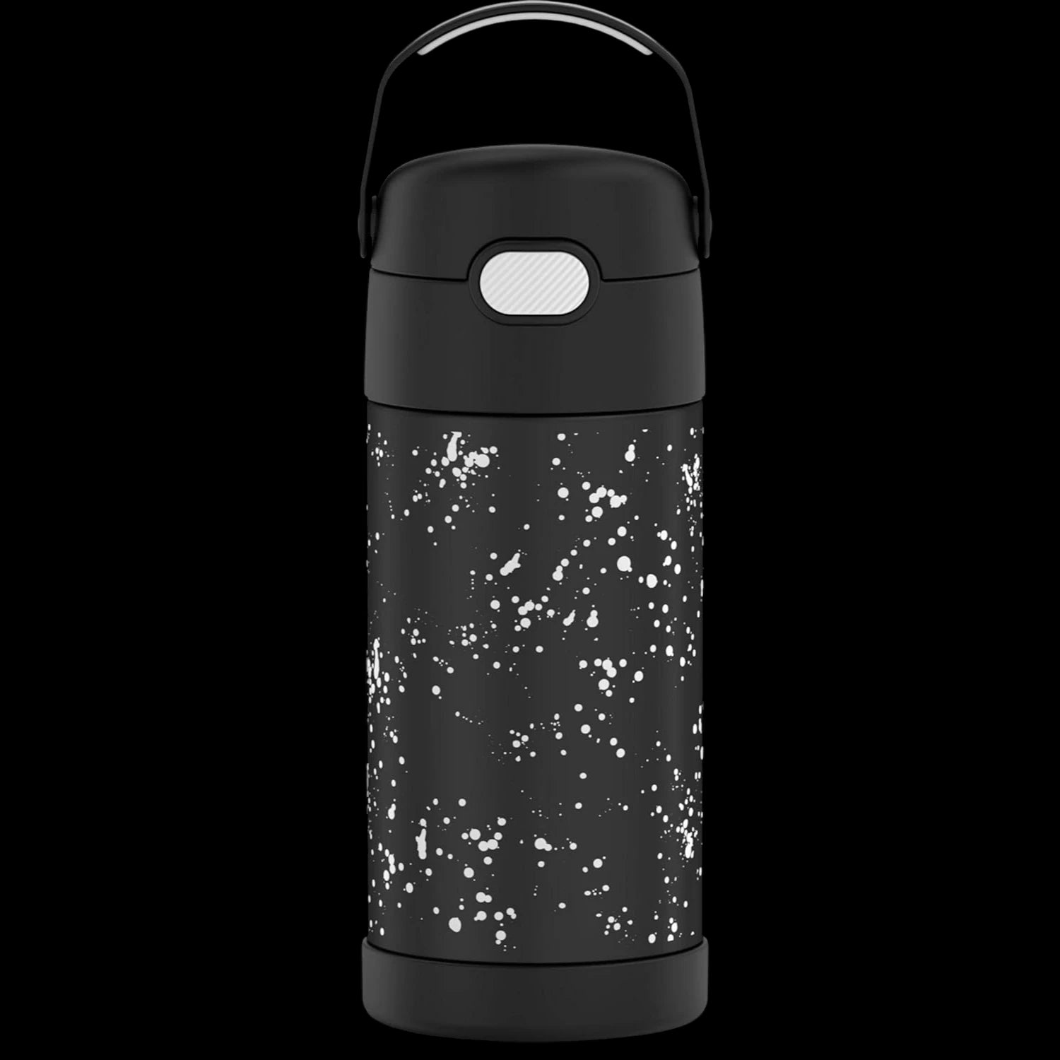 Garrafa Térmica Funtainer Thermos - 355ml em aço inoxidável com design divertido, ideal para manter bebidas geladas por 12 horas.