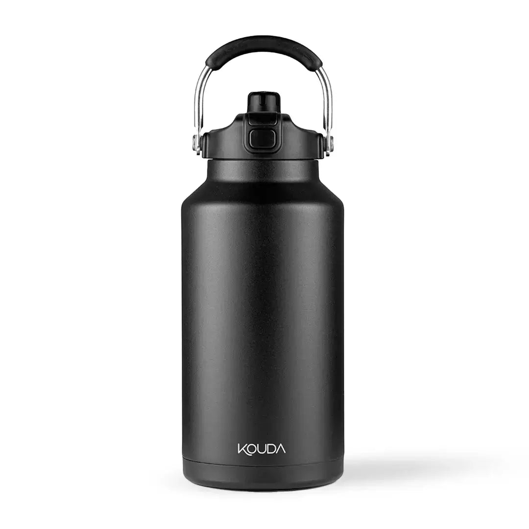 Garrafa Térmica Kouda Serrano – 3L em aço inox, ideal para manter bebidas quentes por 10h e frias por 20h, visual profissional.