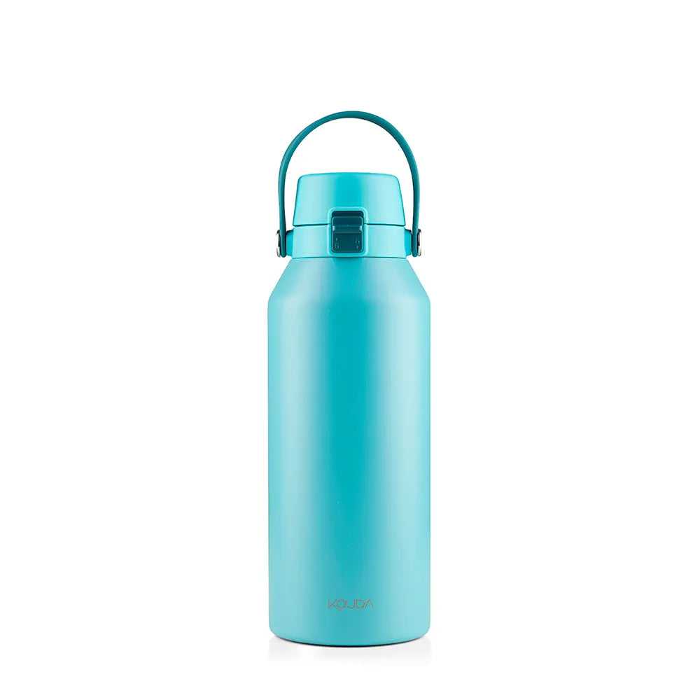 Garrafa Térmica Kouda Vega – 1000ml em cor azul com design robusto e prático para hidratação eficiente.