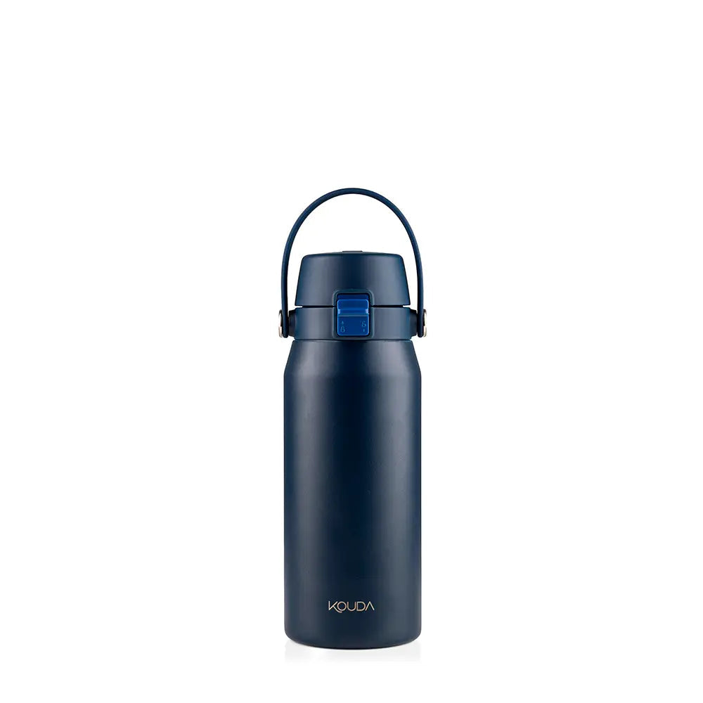 Garrafa Térmica Kouda Vega – 500ml, garrafa térmica compacta e prática na cor azul.