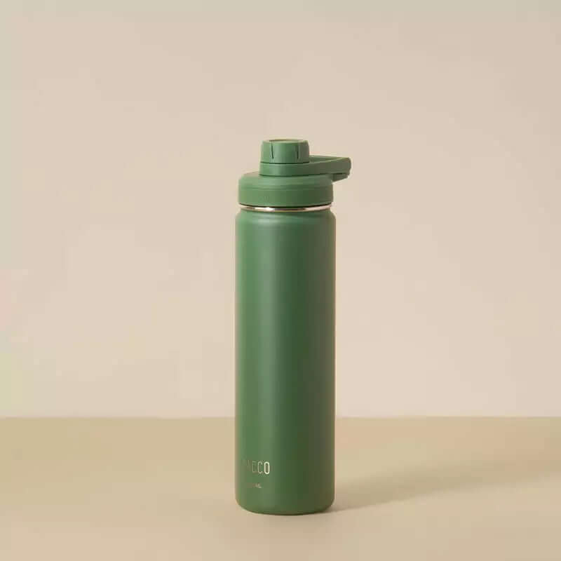 Garrafa Térmica PACCO Hydrav2 650ml de alto desempenho com isolamento a vácuo, ideal para bebidas frias ou quentes.