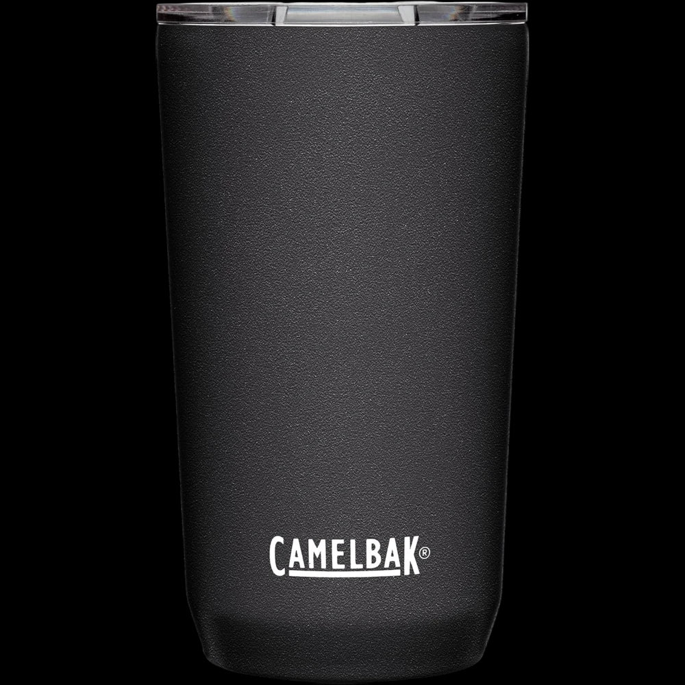 Copo Térmico Horizon Camelbak 500ml preto, ideal para manter bebidas quentes por 5h e frias por 10h, em aço inox com isolamento a vácuo.