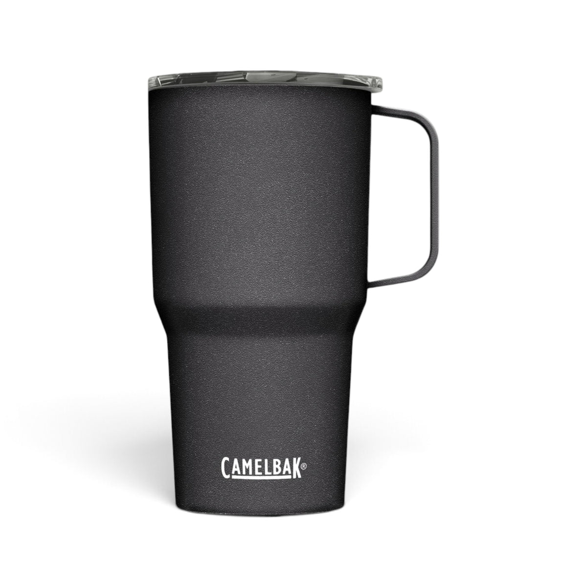 Caneca Alta Horizon Camelbak 700 ml Preto, vista frontal com tampa fechada, foto 8 de 9