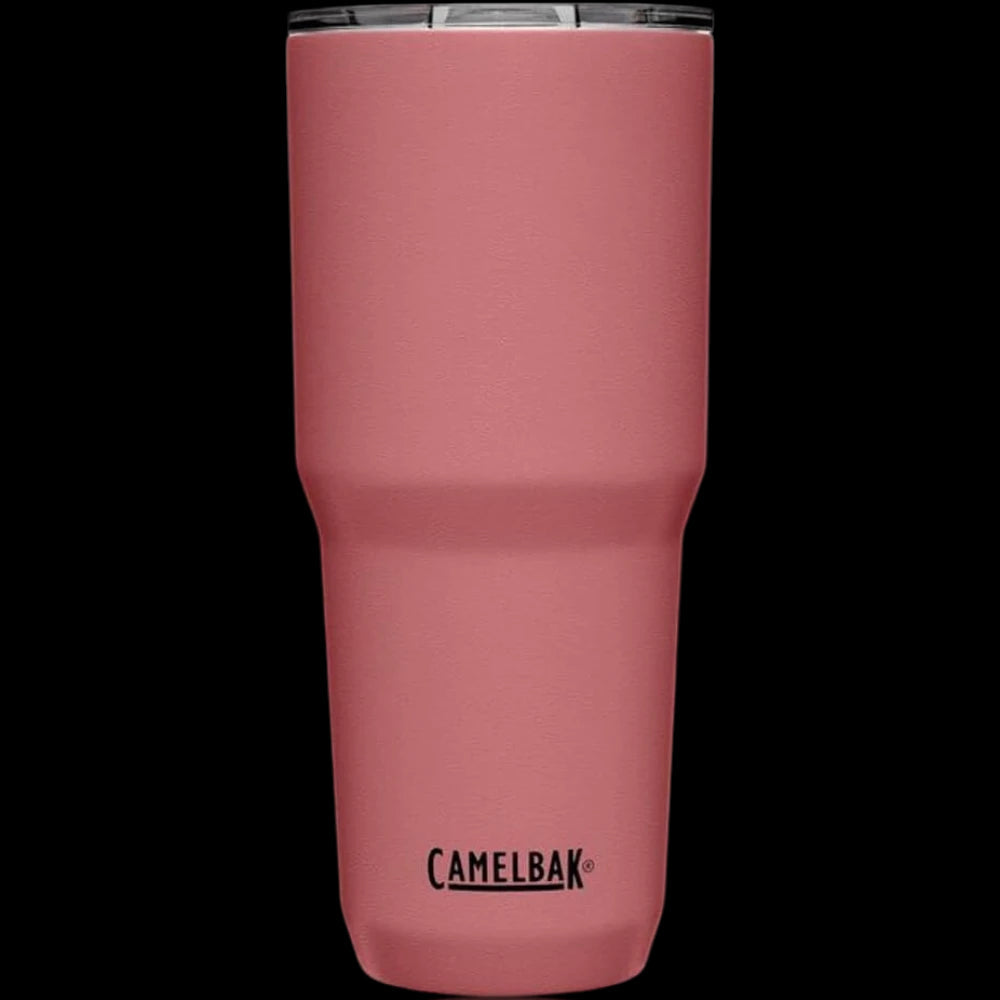 Alt Tag: Copo Horizon Camelbak 850ml rosa, design cônico, isolamento a vácuo, mantém bebidas quentes por 8h e frias por 16h, ideal para mobilidade.